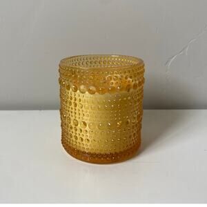 Time & Place Vanilla Bean Cake Textured Yellow Jar Scented Candle- 4.9oz